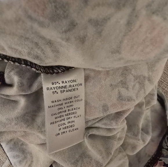 LOFT Medium Stretchy Boho Multicolor Paisley Shift Dress - Picture 4 of 8